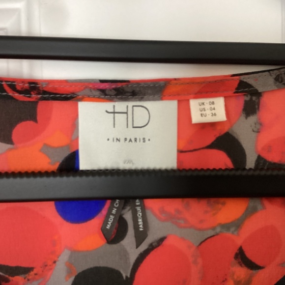 Anthropologie HD In Paris Silk Peplum Ruffle Blouse Top Cap Sleeves Dots Print - Picture 9 of 9